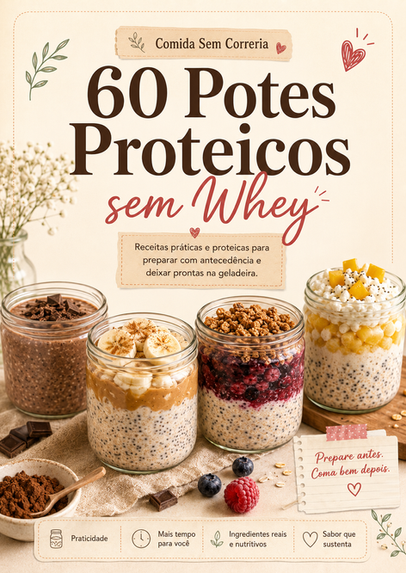 60 Potes Proteicos sem Whey