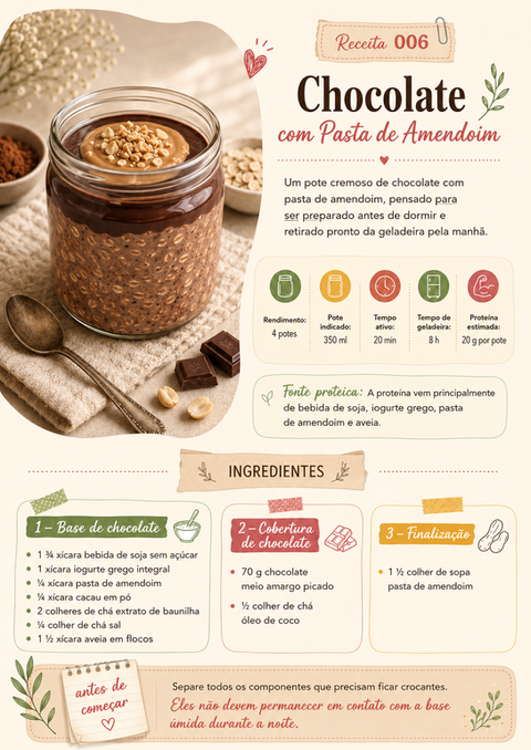 Chocolate com Pasta de Amendoim